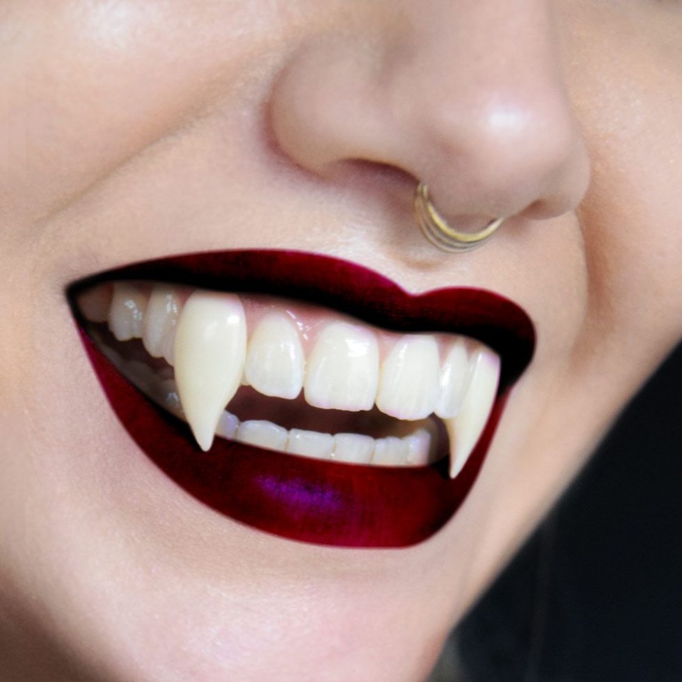 зубы вампіра для вечарынкі Хэлоўіна іклы