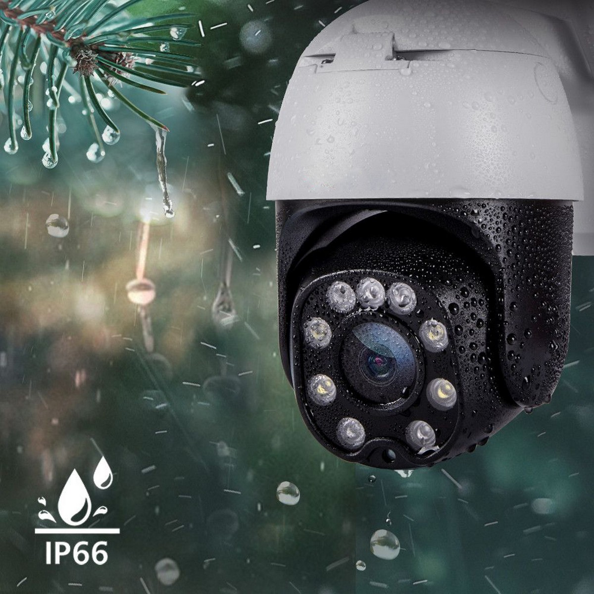 паваротная камера з нахілам IP66 воданепранікальная