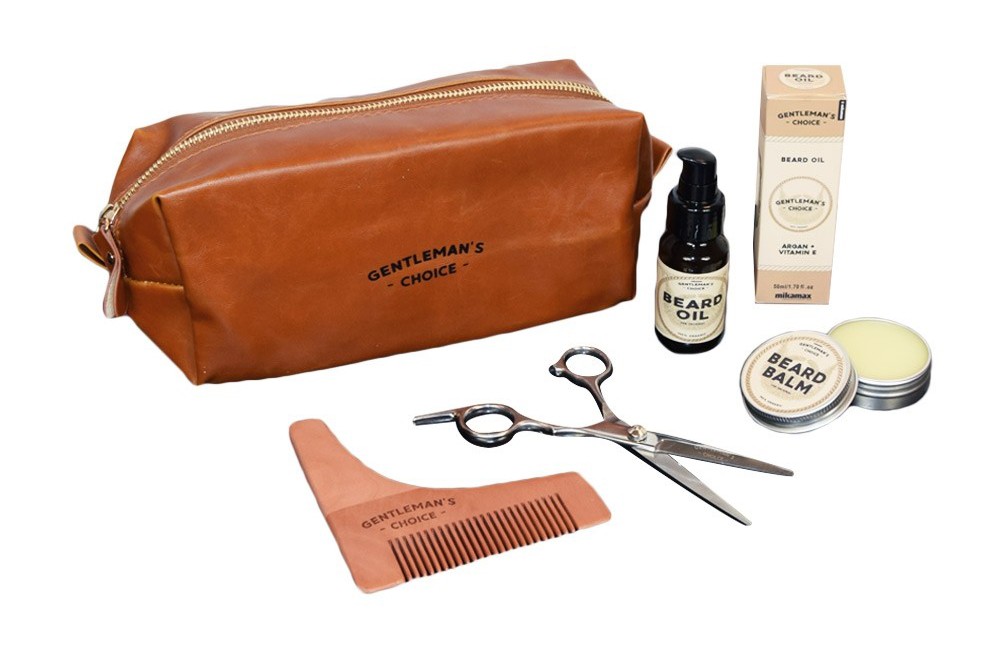 набор для барады - Deluxe Grooming Kit для стрыжкі барады