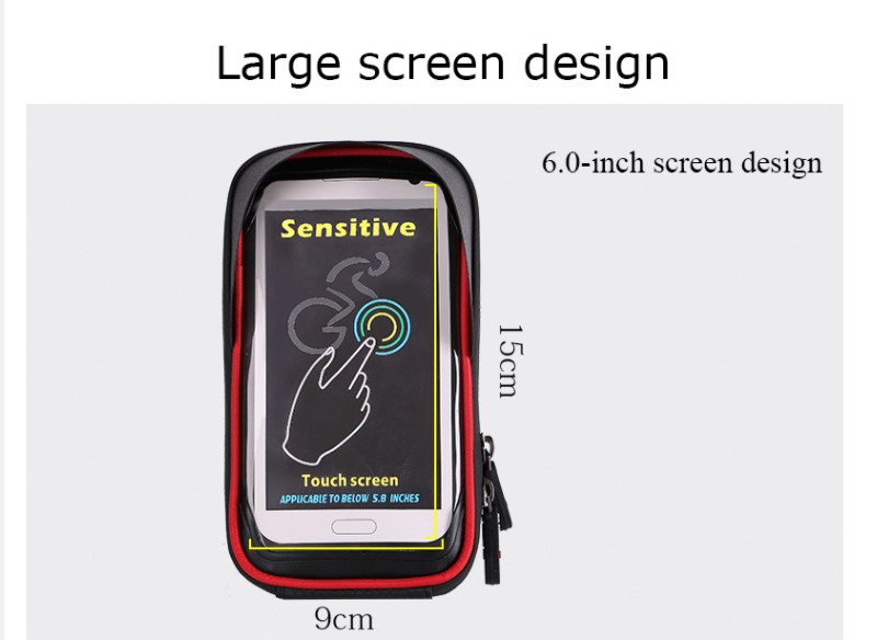 вялікая экранная сумка з ровара з сэнсарным экранам