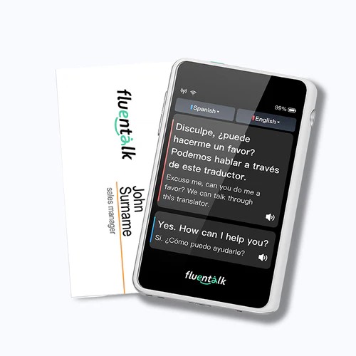 Fluentalk T1 mini - памер карткі Visa з экранам HD 2,8 цалі