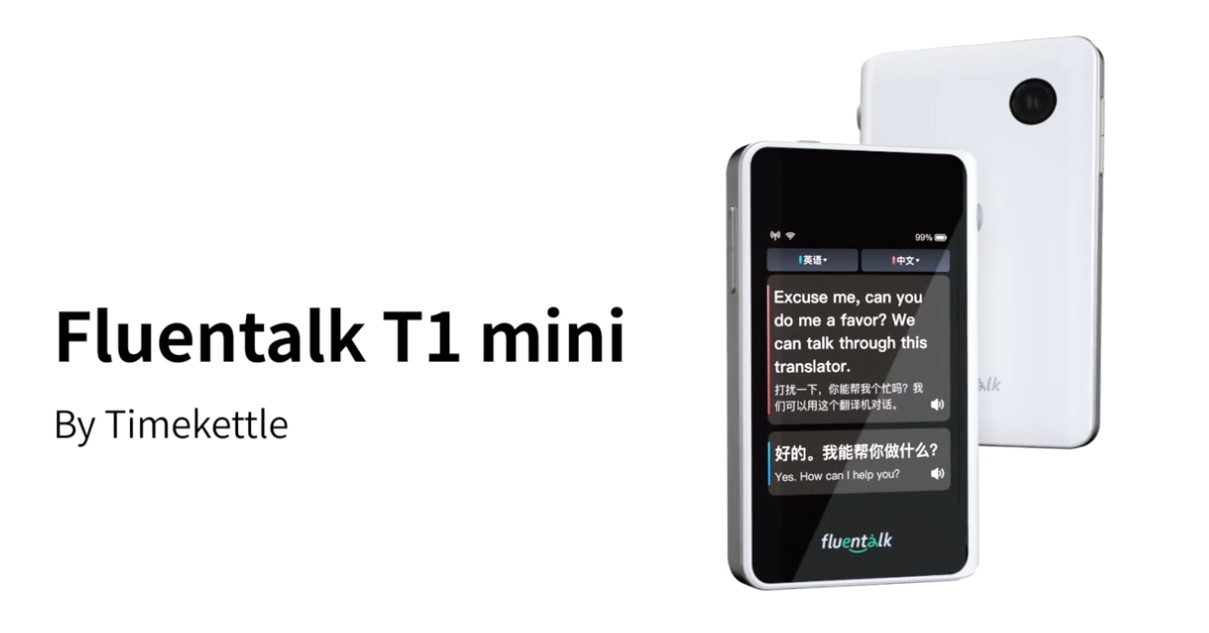 Fluentalk T1 mini Timekettle - партатыўны турыстычны перакладчык