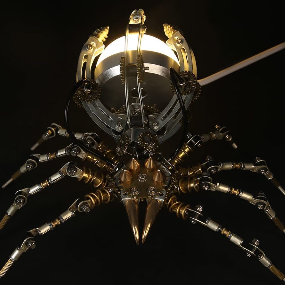 3d мадэль металічнага пазла павука