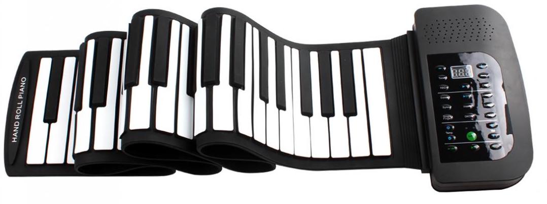 партатыўная фартэпіянная клавіятура roll up piano