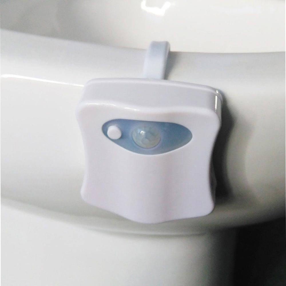 Свяцільня для туалета з датчыкам руху - каляровы святлодыёд